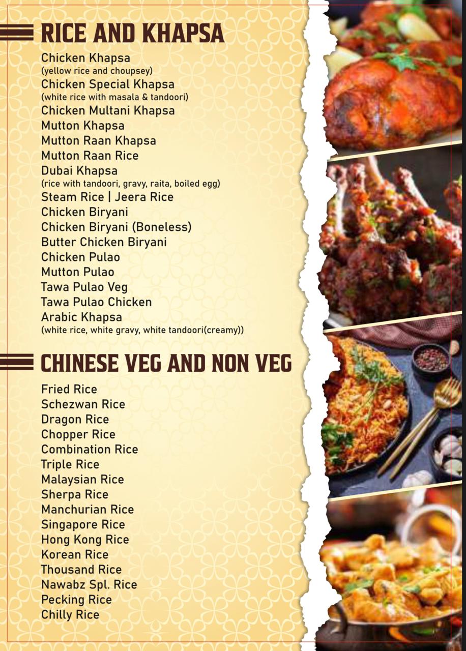 Rice, Khapsa & Chinese