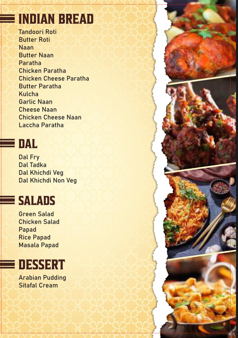 Indian Bread, Dal, Salads & Dessert